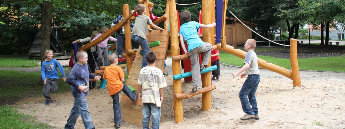 Spielplatz - Förderschule für geistig Behinderte in Weißwasser in Sachsen - Germany